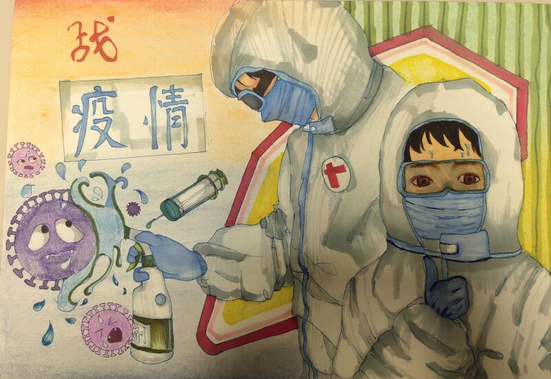 “疫情當(dāng)前，孩子們有‘畫’說”作品展播（三十五）