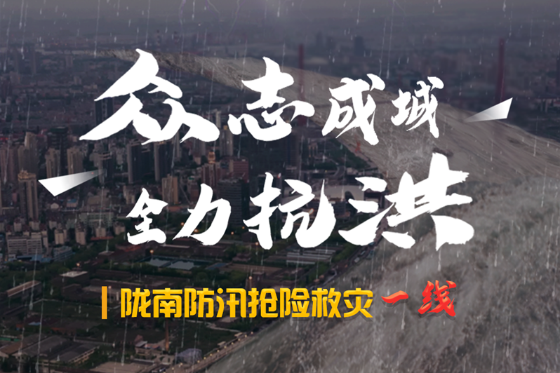 海報(bào)丨隴南防汛搶險(xiǎn)救災(zāi)一線，這些讓我們感動(dòng)的瞬間!