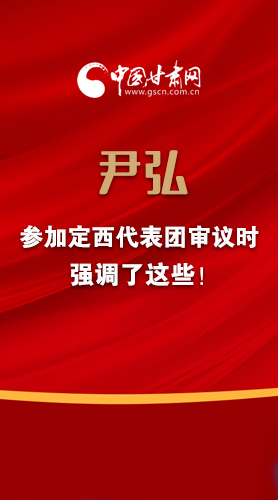 【2022甘肅兩會·圖解】尹弘書記參加定西代表團審議時強調(diào)了這些！