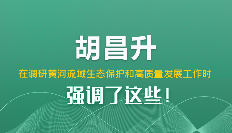 圖解|胡昌升在調(diào)研黃河流域生態(tài)保護(hù)和高質(zhì)量發(fā)展工作時(shí)強(qiáng)調(diào)了這些！