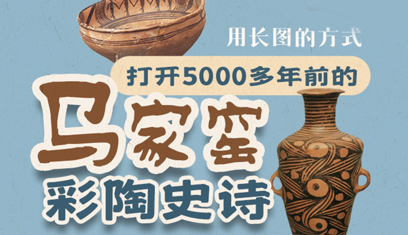 用長(zhǎng)圖的方式，打開5000多年前的馬家窯彩陶史詩(shī)